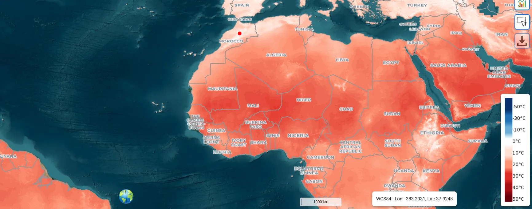 Accéder aux données climatiques mondiales mensuelles avec Climexplorer (1970–2021)