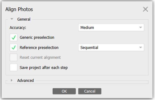 Paramètres d'alignement
